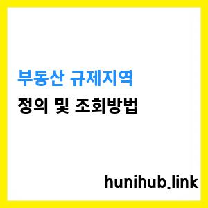 부동산 규제지역